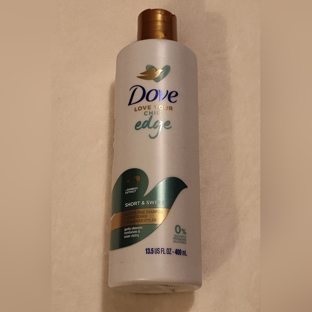 NEW! Dove Edge Shampoo/Conditioner 13.5oz